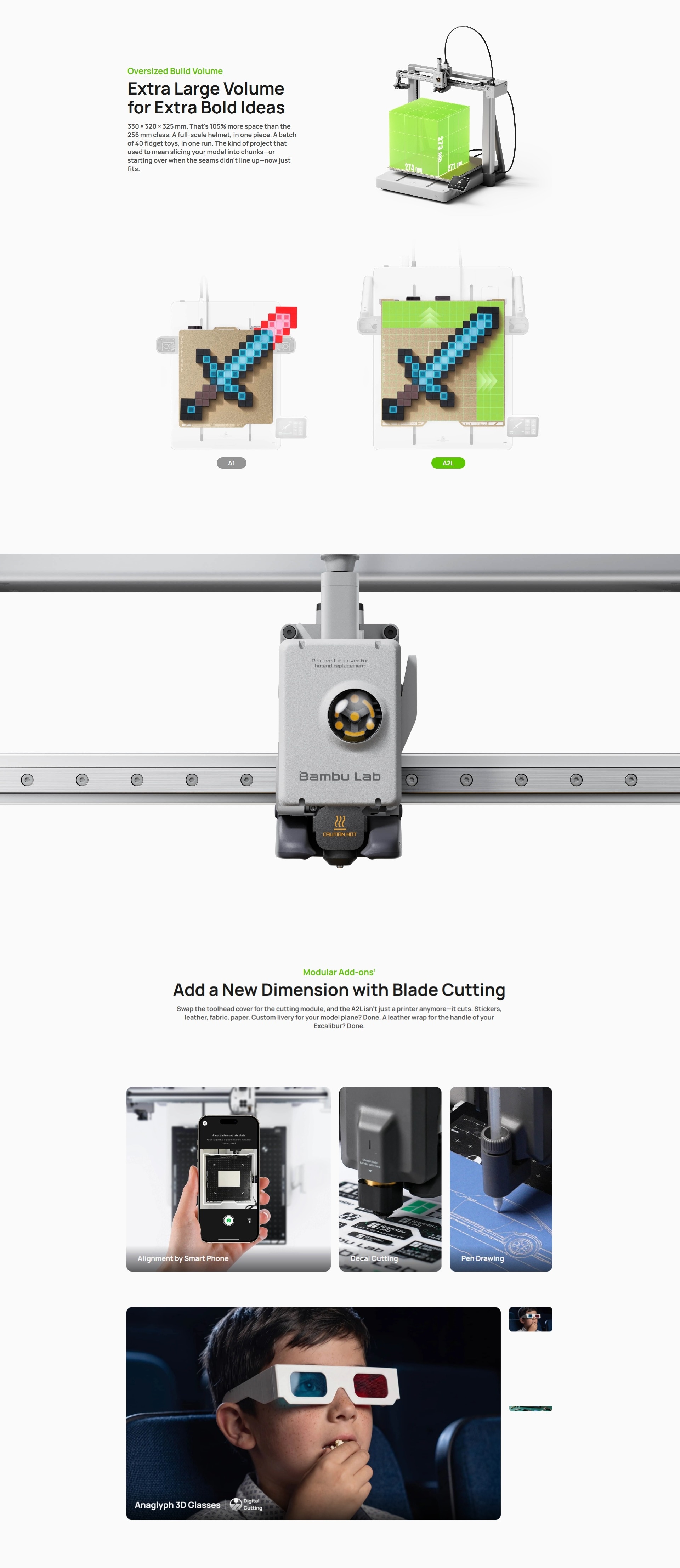 Bambu Lab A2L 3D Printer ｜ Standalone [Global Version]